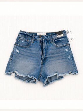 NWT Abercrombie & Fitch High Rise Denim Shorts - Size 0